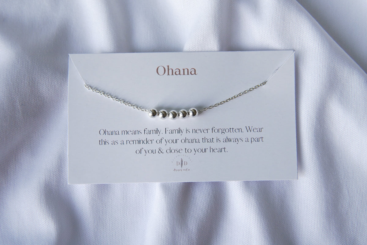 Ohana means family on sale necklace