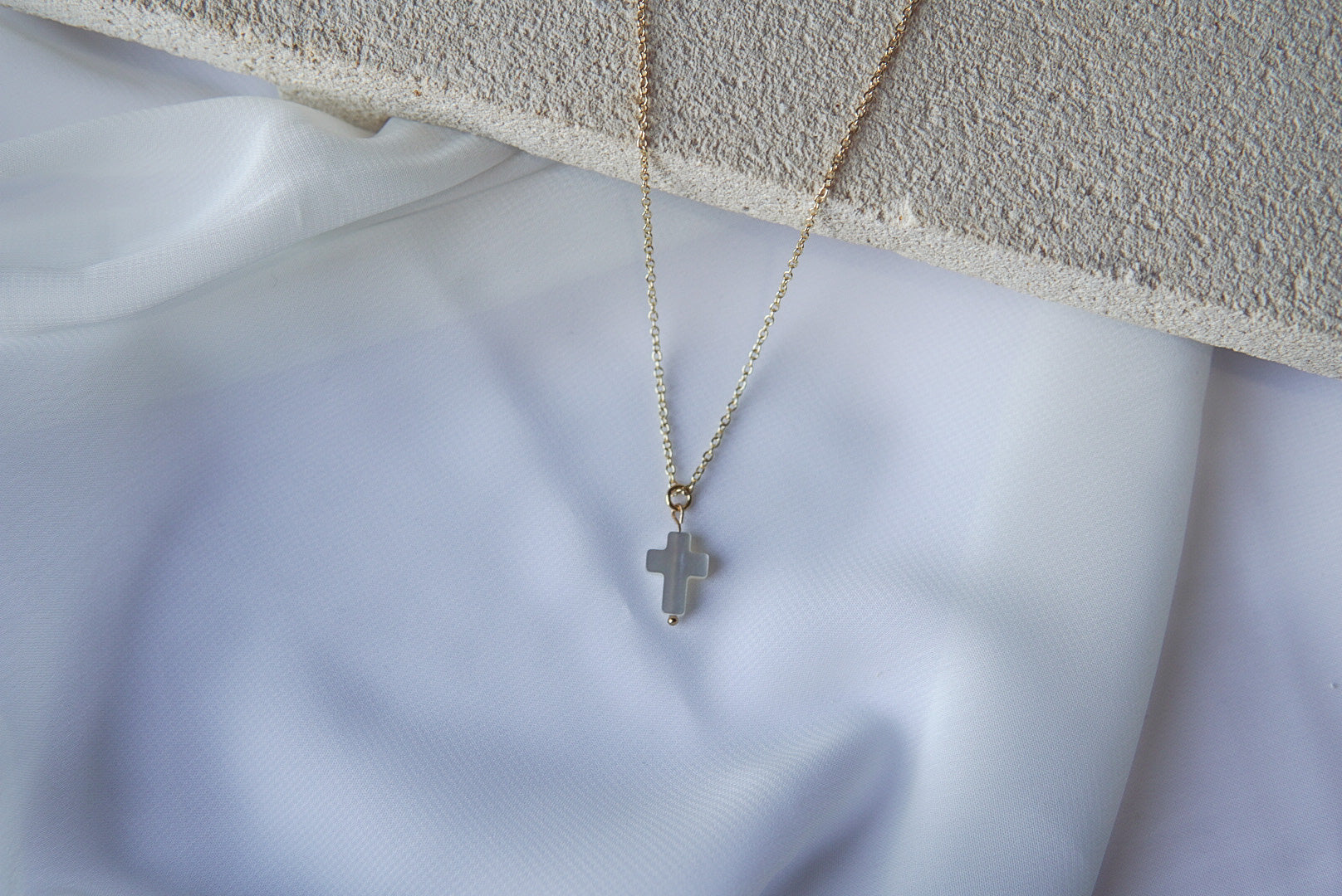 Faith Mother of Pearl Necklace