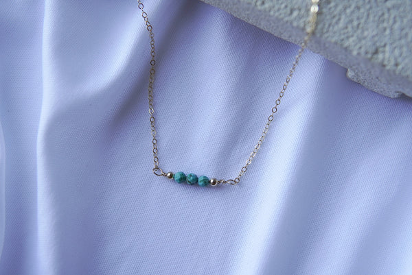 DECEMBER-Turquoise birthstone necklace