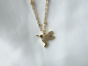 I Am Resilient Hummingbird Necklace